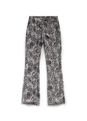 slangenprint flared pants