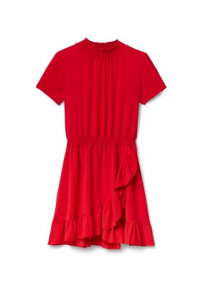 solid smock dress