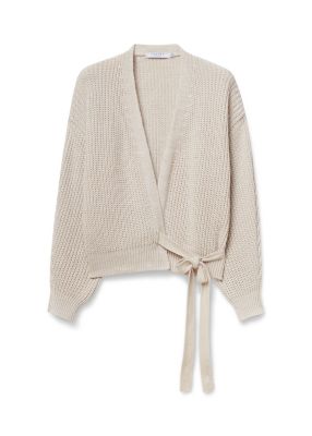 knitted wrap cardigan