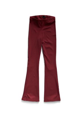 bordeaux flared pants