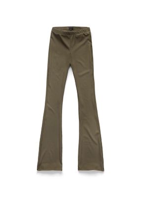 flared ribbed leggings